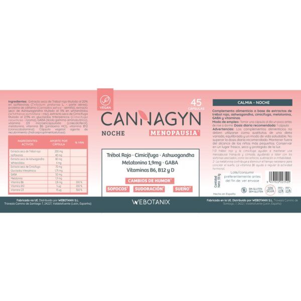 Cannagyn Noche Menopausia - Imagen 2