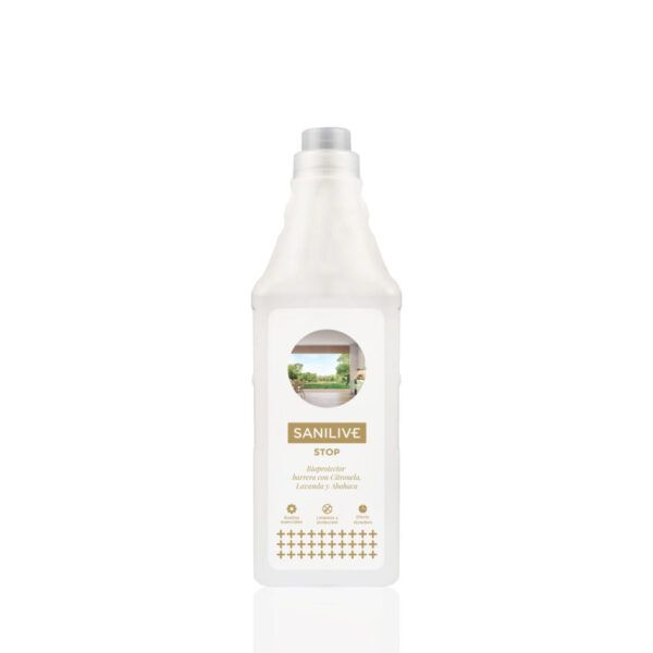 SANILIVE STOP 1L - Limpiador general REPELENTE NATURAL de insectos