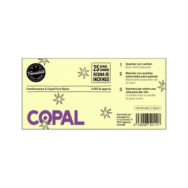 TRINIDAD RESINA COPAL 25gr. - Imagen 2