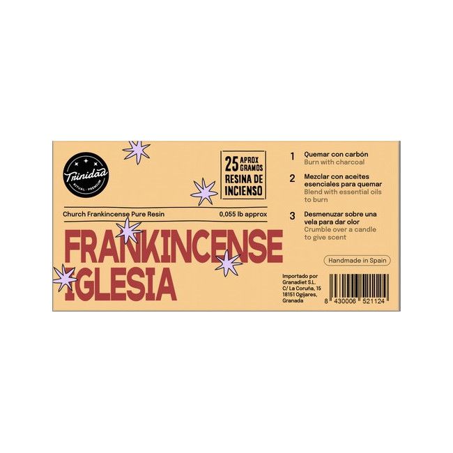 TRINIDAD RESINA FRANKINCENSE IGLESIA 25gr. - Imagen 2