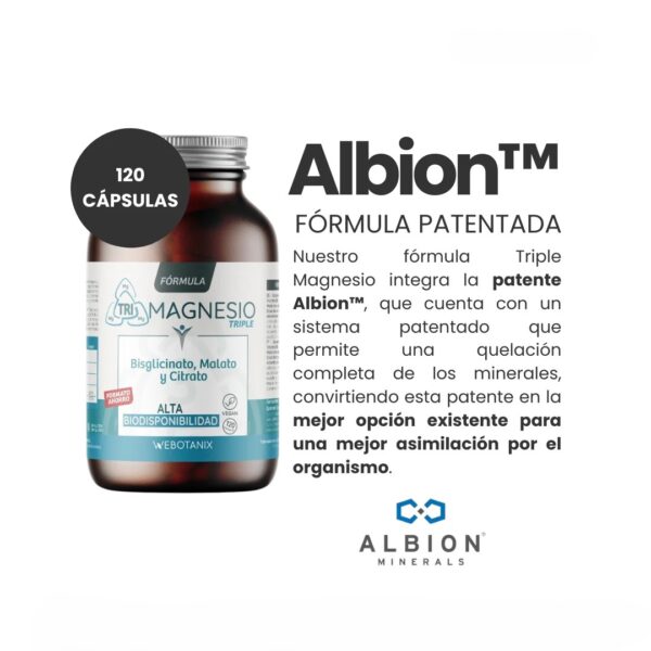 Fórmula Triple Magnesio - Formato AHORRO · 120 Cápsulas Vegano - Imagen 5
