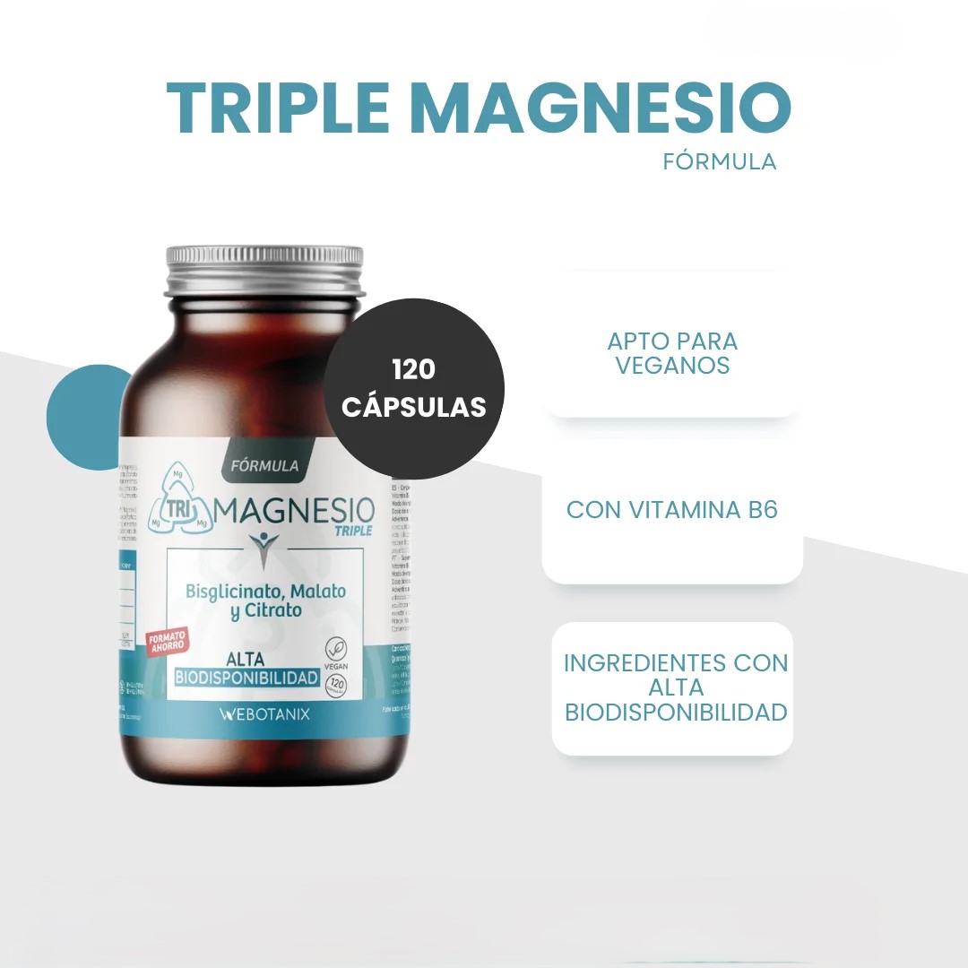 Fórmula Triple Magnesio - Formato AHORRO · 120 Cápsulas Vegano - Imagen 6