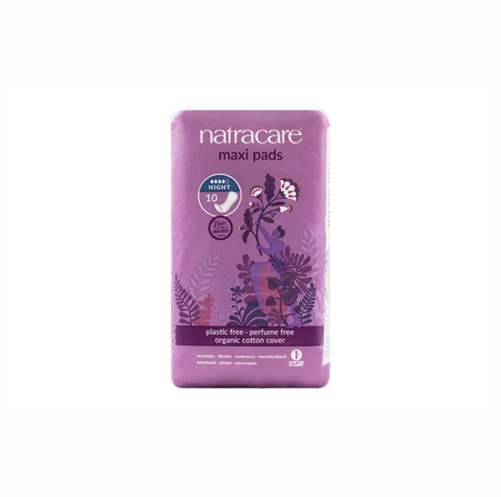 COMPRESA MAXI NOCHE BIO - NATRACARE - 10Uds.
