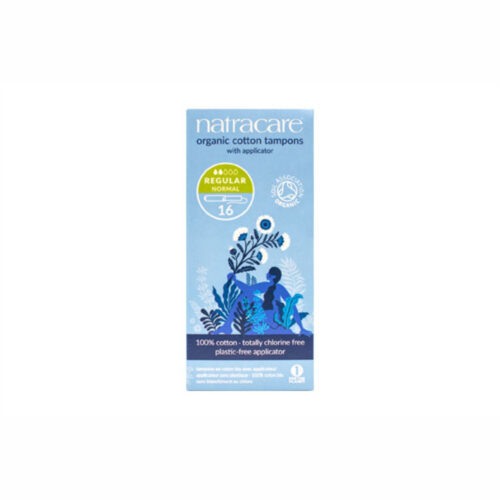 TAMPÓN REGULAR CON APLICADOR BIO - NATRACARE - 16Uds.