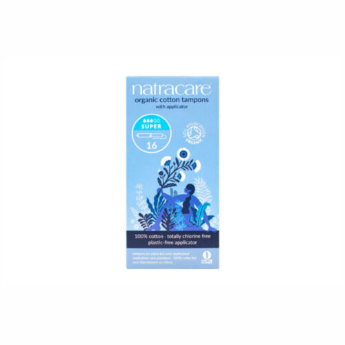 TAMPÓN SUPER CON APLICADOR BIO - NATRACARE - 16Uds.