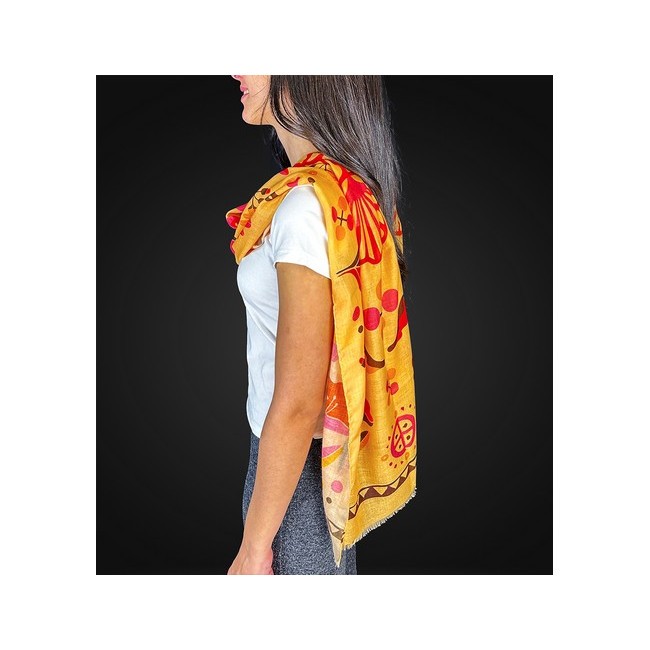 TRINIDAD PASHMINA MIEL - 180x60cm. - Imagen 3
