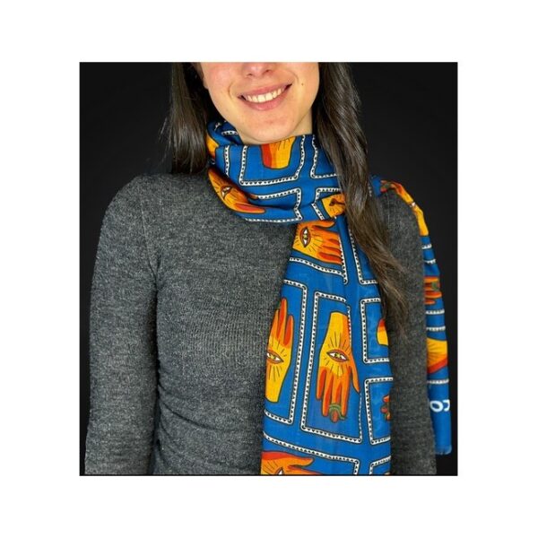 TRINIDAD PASHMINA OJO TURCO - 180x60cm. - Imagen 3