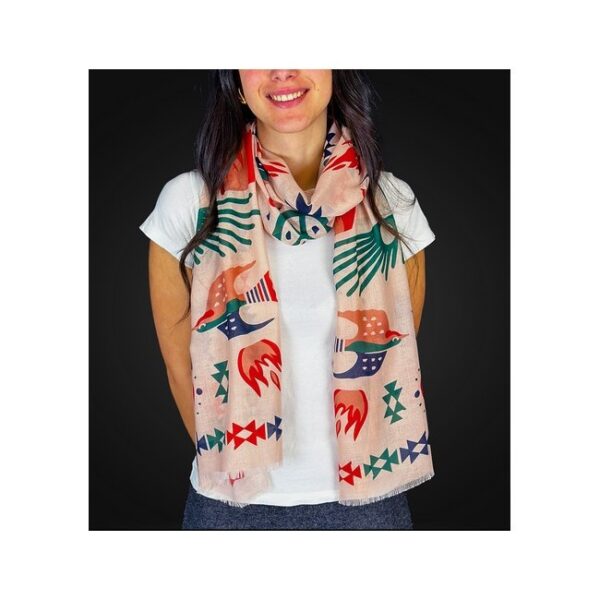 TRINIDAD PASHMINA PALO SANTO - 180x60cm. - Imagen 3