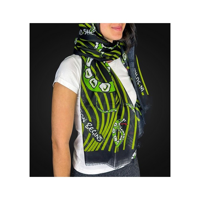 TRINIDAD PASHMINA SERPIENTE - 180x60cm. - Imagen 3