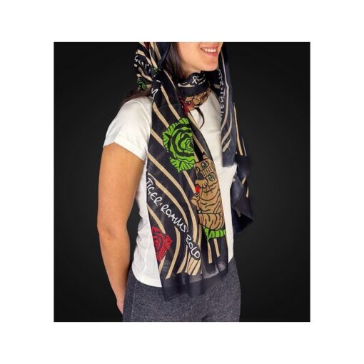 TRINIDAD PASHMINA TIGRE - 180x60cm. - Imagen 3