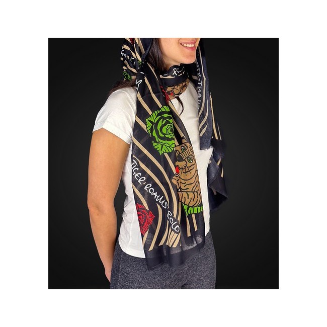 TRINIDAD PASHMINA TIGRE - 180x60cm. - Imagen 3