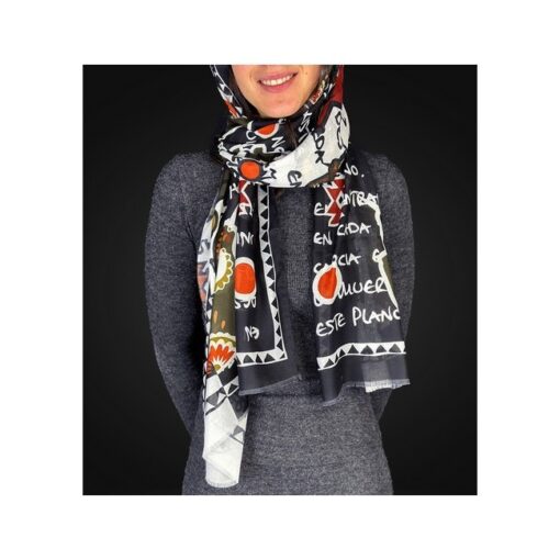 TRINIDAD PASHMINA TUMBA TRABAJOS - 180x60cm. - Imagen 3