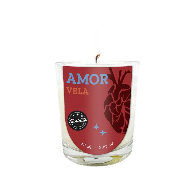 TRINIDAD VELAS VASO MINI AMOR 60ml.