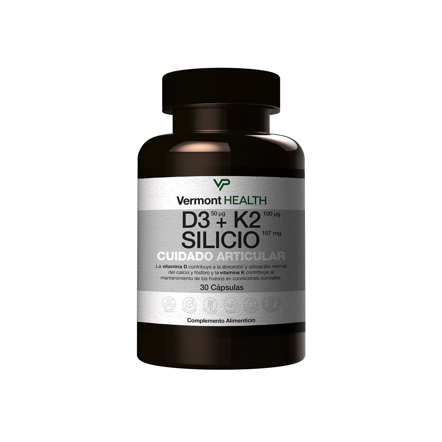 D3 + K2 + Silicio - 30 Cápsulas