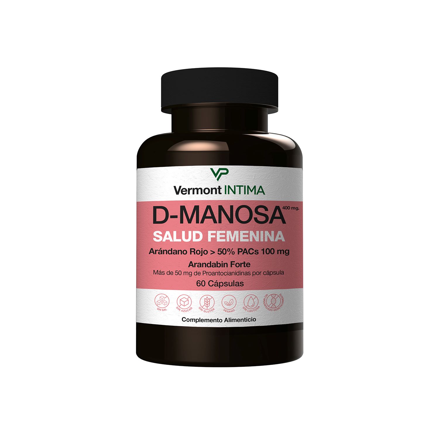 D-Manosa + Arándano Rojo Salud Femenina - 60 Cápsulas