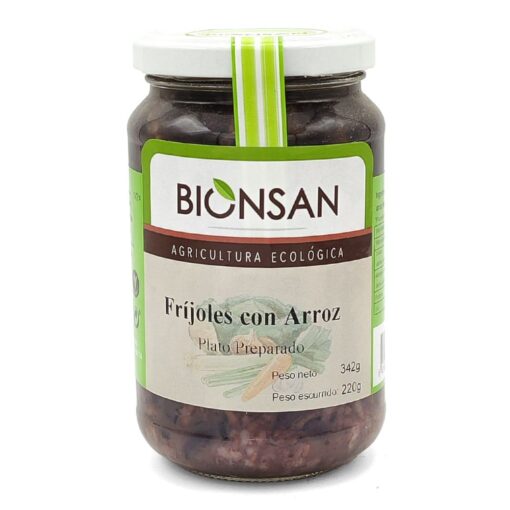 Frijoles con Arroz Integral Ecológicos 370gr.