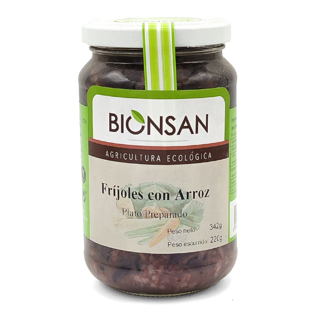 Frijoles con Arroz Integral Ecológicos 370gr.