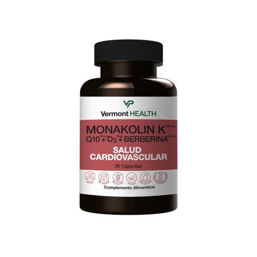 Monakolin K Forte + Q10 + D3 + Berberina - 30 Cápsulas