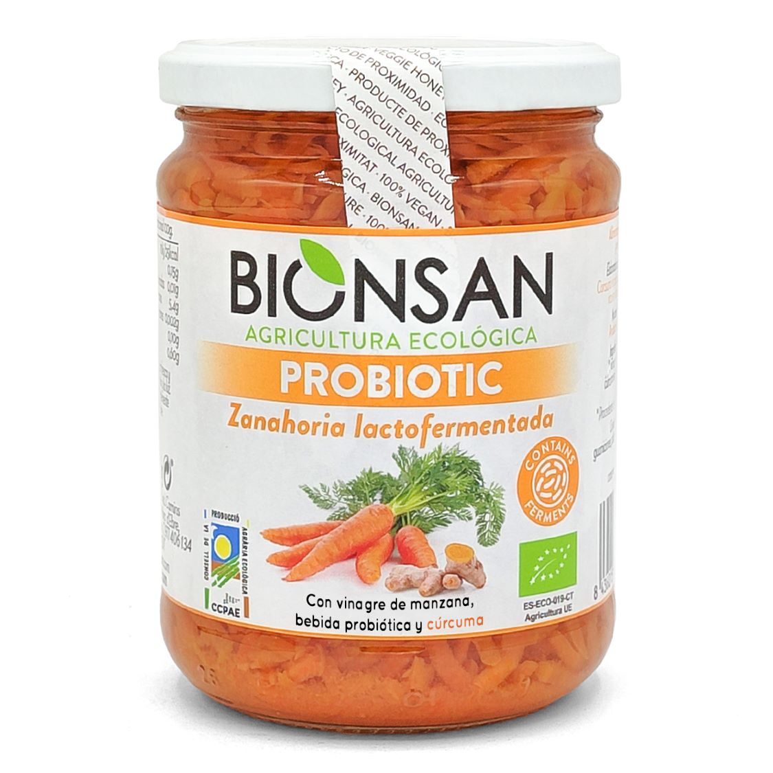 Zanahoria Fermentada con Cúrcuma Ecológica 420gr.