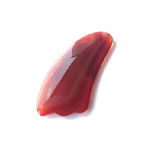 MASAJEADOR GUA SHA CARNEOLA - 105x50mm