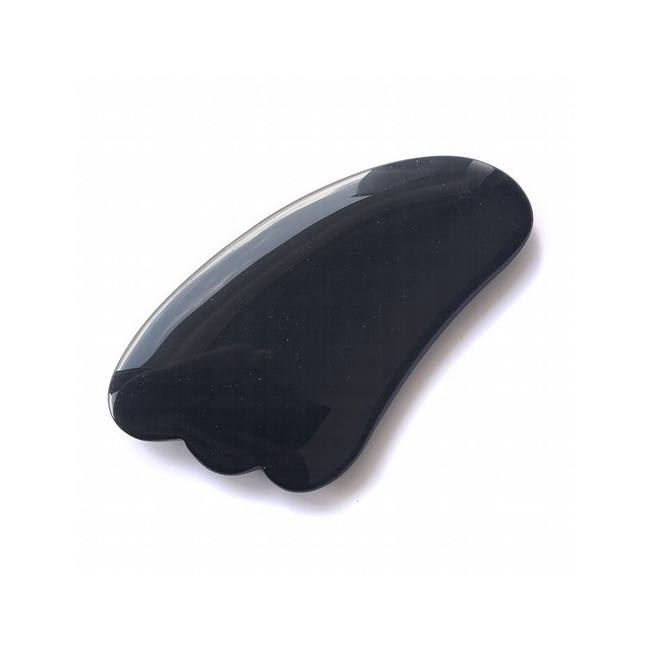 MASAJEADOR GUA SHA OBSIDIANA - 105x50mm