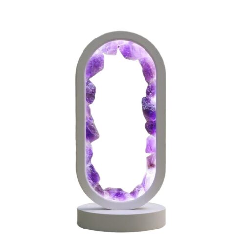 LÁMPARA DE MESA KUNUGI DE AMATISTA - USB - 3 INTENSIDADES - BLANCA - Imagen 3