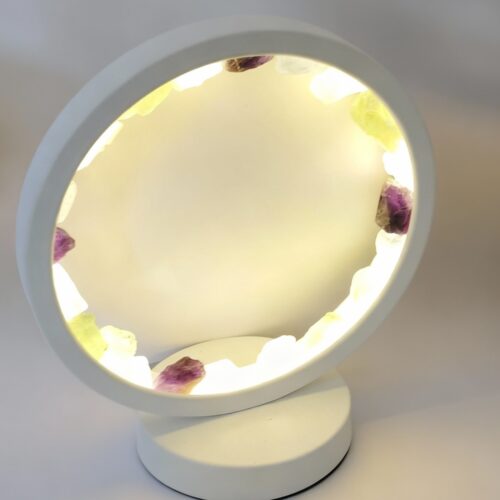 Alternative view of LÁMPARA DE MESA KUNUGI DE FLUORITA – USB – 3 INTENSIDADES – BLANCA