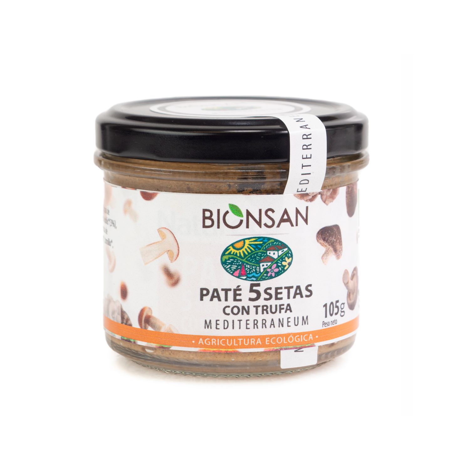 Paté de 5 Setas con Trufa Ecológico 105gr.