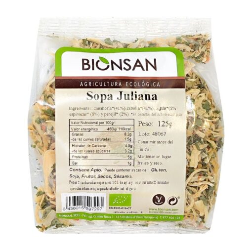 Sopa Juliana Ecológica de Proximidad 125gr.