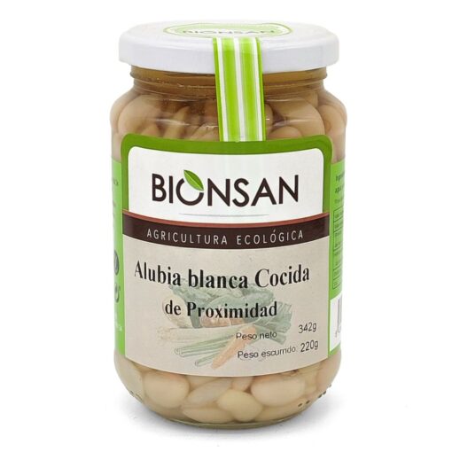 Alubias Cocidas Blancas Ecológicas 220gr.