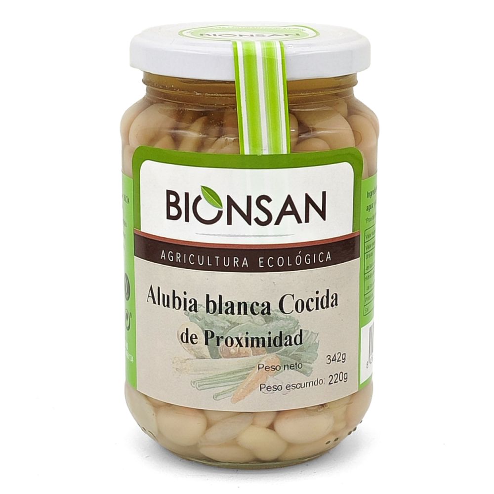 Alubias Cocidas Blancas Ecológicas 220gr.