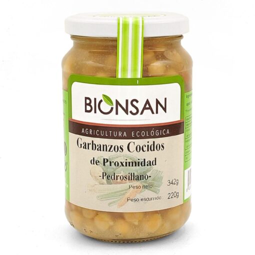 Garbanzos Pedrosillanos Ecológicos Cocidos Ecológicos 220gr.
