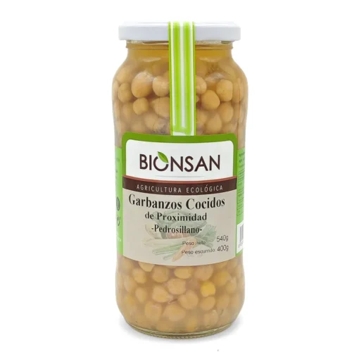 Garbanzos Pedrosillanos Ecológicos Cocidos Ecológicos 400gr.