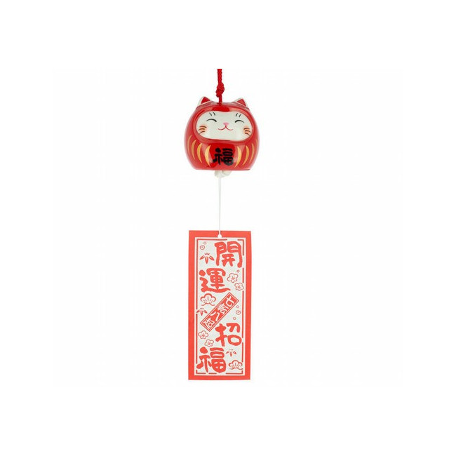 CAMPANA FURIN CERÁMICA NEKO DARUMA