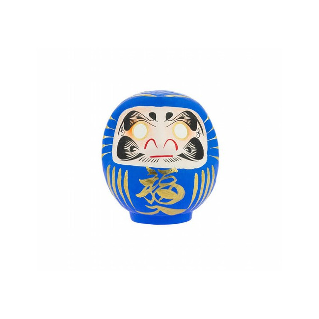 DARUMA TRADICIONAL ESTUDIOS AZUL 12cm