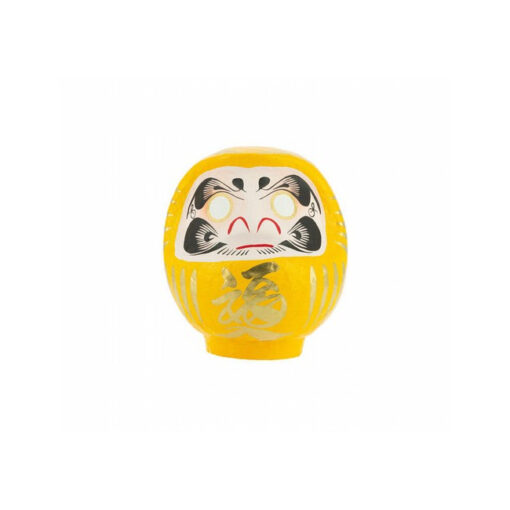 DARUMA TRADICIONAL PROSPERIDAD AMARILLO 12cm