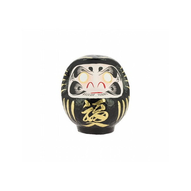 DARUMA TRADICIONAL PROTECCIÓN NEGRO 12cm