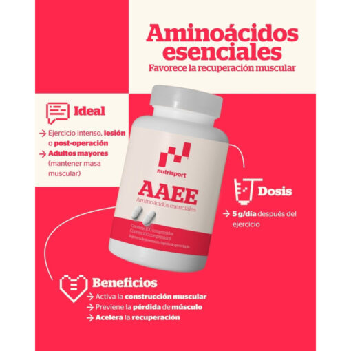 Alternative view of AMINOÁCIDOS ESENCIALES AAEE 100 COMPRIMIDOS 1 GR.