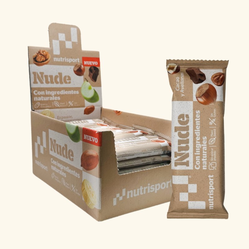 NUDE CACAO Y AVELLANAS 45 GR. - Imagen 3