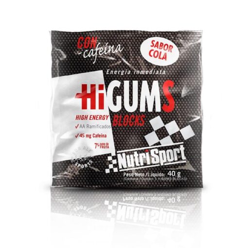 HIGUMS BLOCKS COLA + CAFEINA 40 GR.