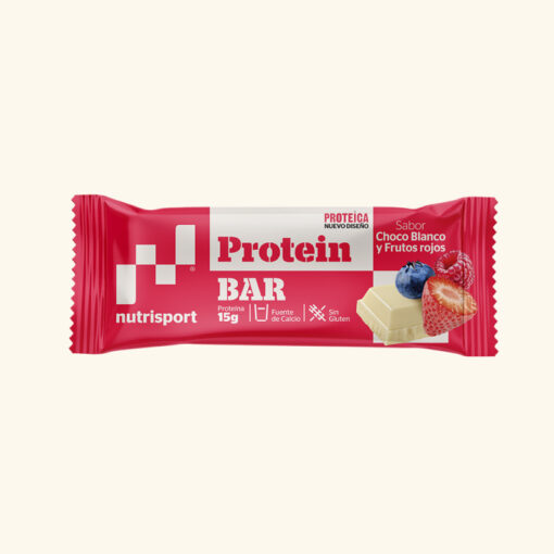 BARRITA PROTEICA CHOCOLATE BLANCO Y FRUTOS ROJOS 44 GR.