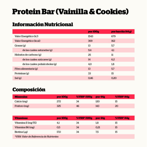 Alternative view of BARRITA PROTEICA VAINILLA COOKIES 44 GR.