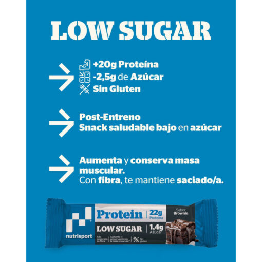 BARRITAS PROTEIN LOW SUGAR CHOCO NUTS 60 GR. - Imagen 2