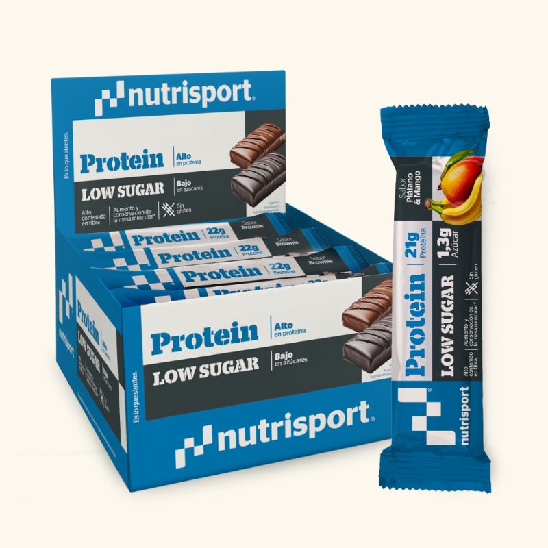 BARRITAS PROTEIN LOW SUGAR PLÁTANO & MANGO 60 GR.