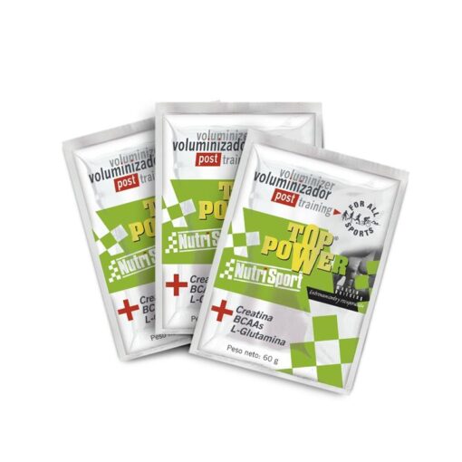 TOP POWER VOLUMINIZADOR POST-ENTRENAMIENTO CHOCOLATE 24Uds. de 60gr - Imagen 3