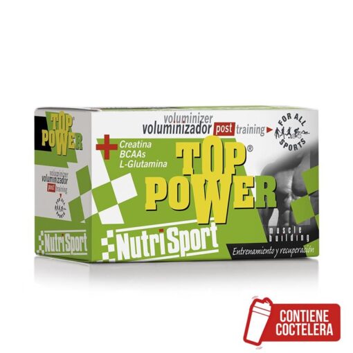 TOP POWER VOLUMINIZADOR POST-ENTRENAMIENTO CHOCOLATE 24Uds. de 60gr
