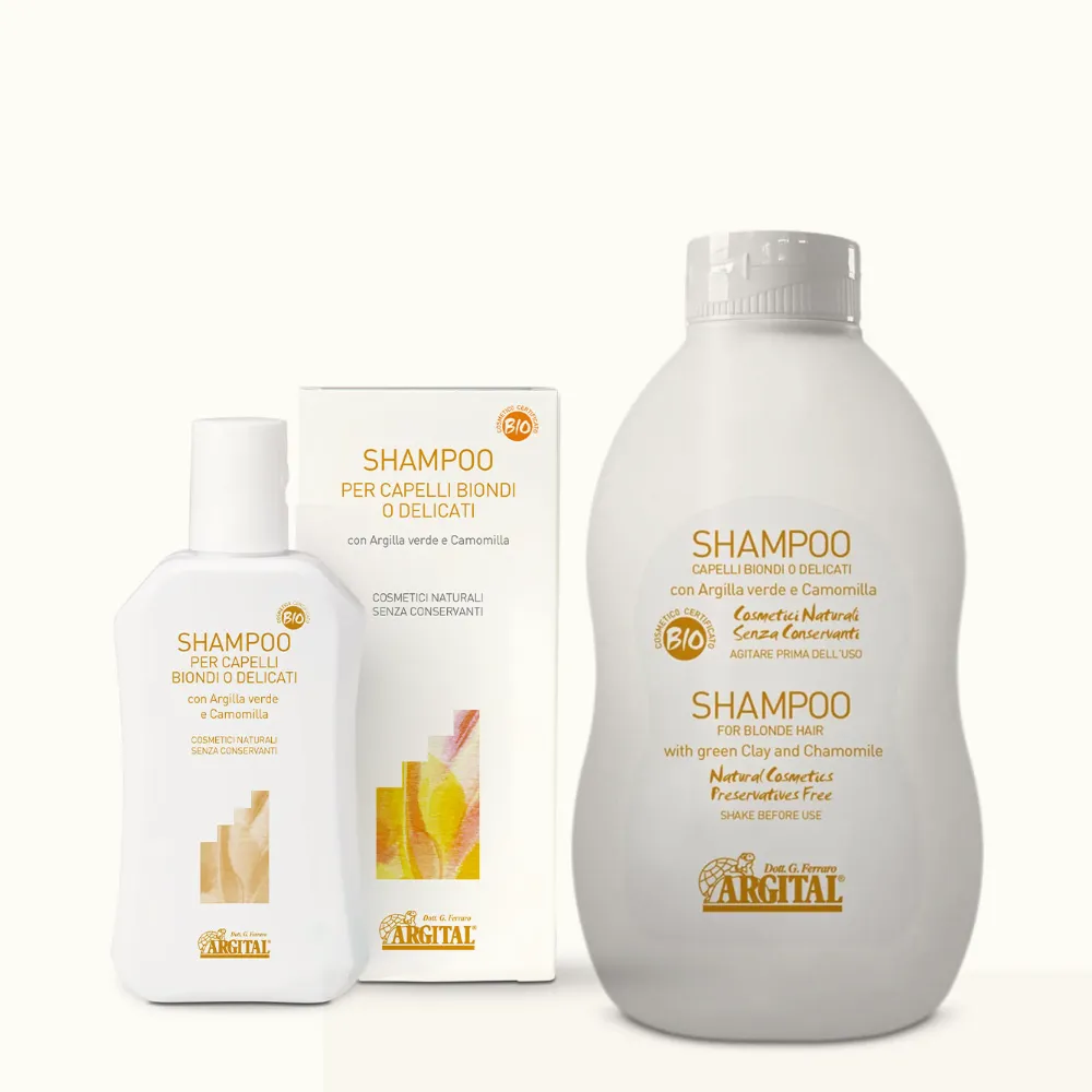 ARGITAL – CHAMPÚ PARA CABELLO RUBIO CON EXTRACTO DE MANZANILLA BIO – 250ml