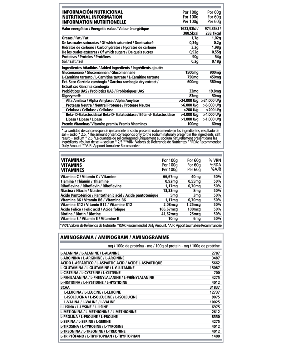 CASEIN PROTEIN MEAL YOGURT LIMÓN 450gr. - Imagen 2