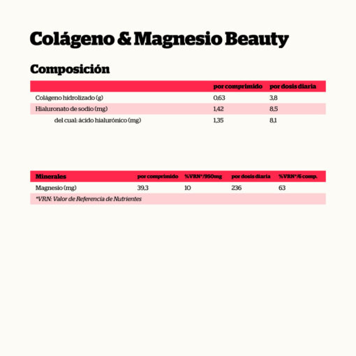 COLÁGENO + MAGNESIO + HIALURÓNICO - 200 COMPRIMIDOS - Imagen 2