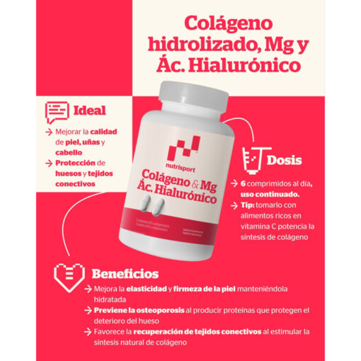 COLÁGENO + MAGNESIO + HIALURÓNICO - 200 COMPRIMIDOS - Imagen 3